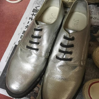 ヤポンスキー(yaponskii)のヤポンスキー シルバー 合皮 革靴 ブーツ(スリッポン/モカシン)