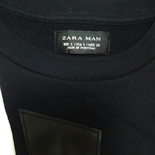 ZARA(ザラ)のトレーナー　スウェット　ZARA　メンズ　白黒 メンズのトップス(スウェット)の商品写真