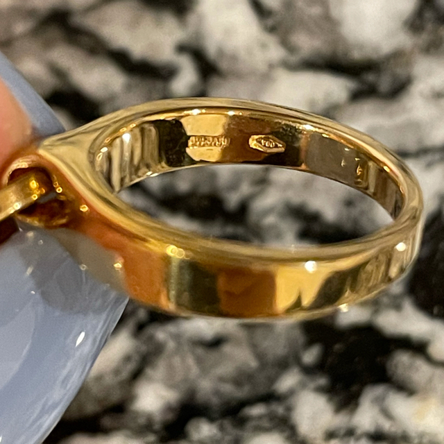 BVLGARI(ブルガリ)の極美品✴︎ブルガリ ダイヤ リング ビーゼロワン エレメント 18K 指輪 9号 レディースのアクセサリー(リング(指輪))の商品写真