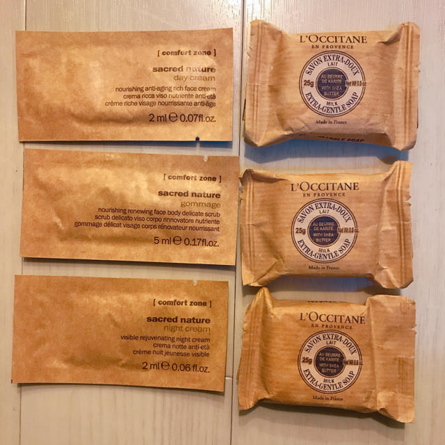 L'OCCITANE(ロクシタン)のクリーム&化粧石鹸 6個セット コスメ/美容のスキンケア/基礎化粧品(フェイスクリーム)の商品写真