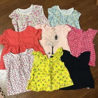 ベビーギャップ(babyGAP)の8枚セット売り 80サイズ 女の子トップス(Ｔシャツ)