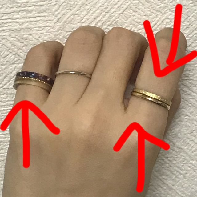 リング　3本セット レディースのアクセサリー(リング(指輪))の商品写真