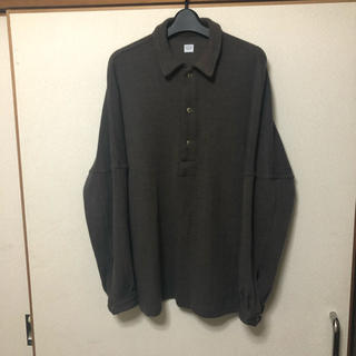 コモリ(COMOLI)の17aw E.Tautz イートウツ ポロニット ブラウン S(ニット/セーター)