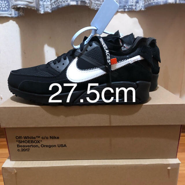 NIKE エアマックス90×off-white靴/シューズ