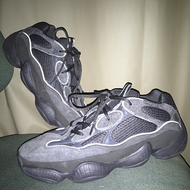 ⭐ adidas YEEZY500 BLACK  28cm