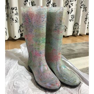 フランシュリッペ(franche lippee)の新品未使用‼️フランシュリッペ☆ CHIKA CHIKA柄 ☆ レインブーツ(レインブーツ/長靴)