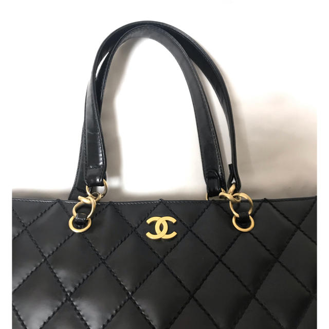 CHANEL ココマーク ワイルドステッチ トートバッグ ビジネス シャネル