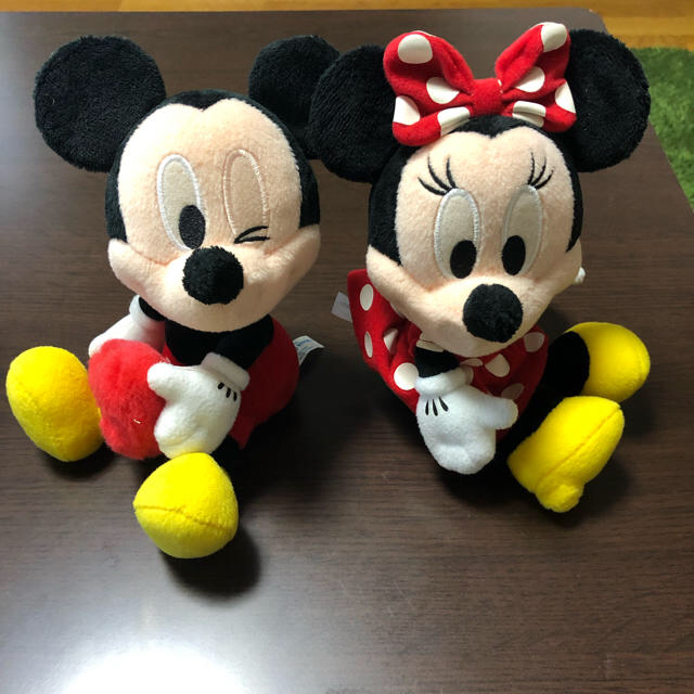 Disney(ディズニー)の【値下げ】ミッキー&ミニー ウェディングドール ぬいぐるみ ハンドメイドのぬいぐるみ/人形(ぬいぐるみ)の商品写真