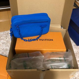 ルイヴィトン(LOUIS VUITTON)のLOUISVUITTON ポシェットボルガ青(セカンドバッグ/クラッチバッグ)