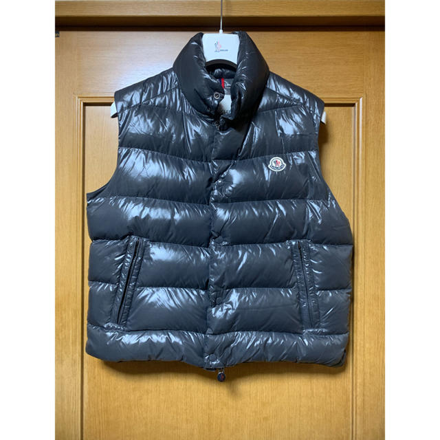 MONCLER TIB ツイード ネイビー サイズ0モンクレール ダウンベスト