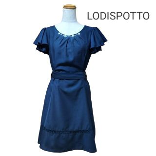 ロディスポット(LODISPOTTO)のLODISPOTTO ロディスポット リボンベルト付 ワンピース パーティドレス(ミニワンピース)