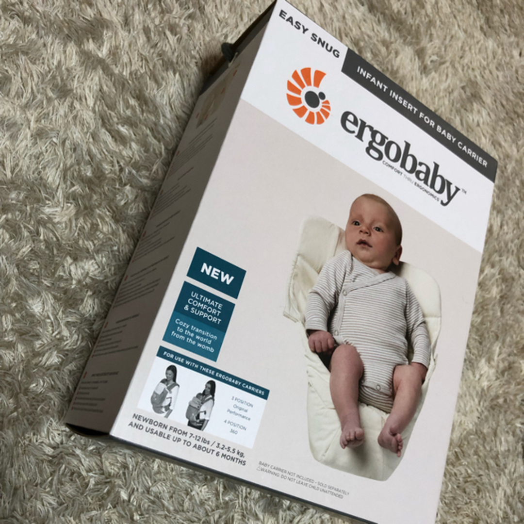 Ergobaby(エルゴベビー)のエルゴ 抱っこ紐 新生児パッド  キッズ/ベビー/マタニティの外出/移動用品(抱っこひも/おんぶひも)の商品写真