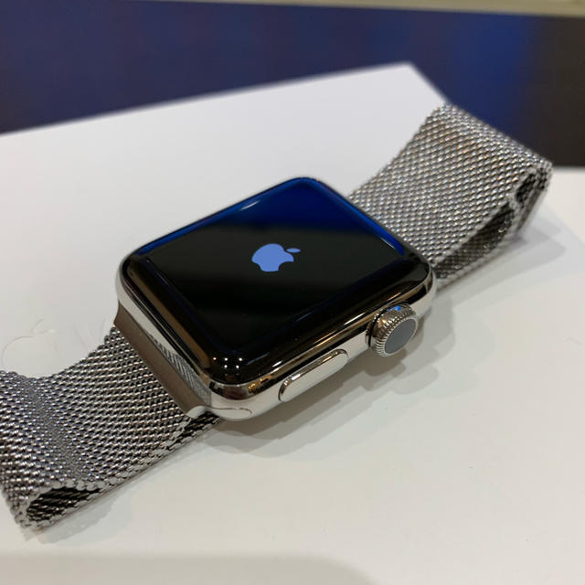 Apple Watch(アップルウォッチ)のApplewatch アップルウォッチ ステンレスミラネーゼ series2 スマホ/家電/カメラのスマートフォン/携帯電話(その他)の商品写真