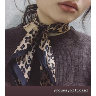 マウジー(moussy)の今季新作☆MOUSSYレオパードスカーフ☆新品☆sly .azul好きな方にも♡(バンダナ/スカーフ)