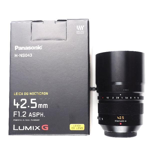 Panasonic(パナソニック)のPanasonic LEICA NOCTICRON 42.5mm F1.2 スマホ/家電/カメラのカメラ(レンズ(単焦点))の商品写真