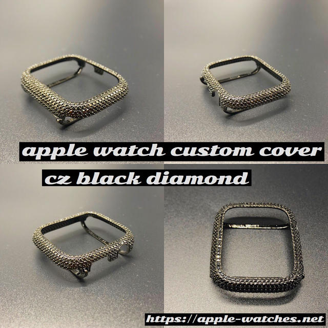 Apple Watch - 白x黒☆アップルウォッチ用カスタムカバーxマット Apple Watch - 白x黒☆アップルウォッチ用カスタムカバーxマット