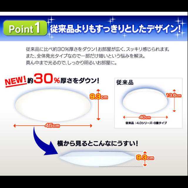 シーリングライト6畳用 調光可能 アイリスLED照明 インテリア/住まい/日用品のライト/照明/LED(天井照明)の商品写真