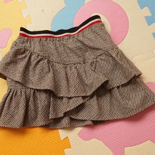 ザラキッズ(ZARA KIDS)の☆美品☆ZARA ギンガムチェックスカート110㎝(スカート)