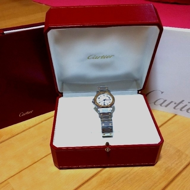 正規品 カルティエ サントス オクタゴン 腕時計 レディース ボーイズ 自動巻き