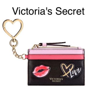 ヴィクトリアズシークレット(Victoria's Secret)の★正規品★Victoria's Secret★カードケース★ブラック&ピンク(コインケース)