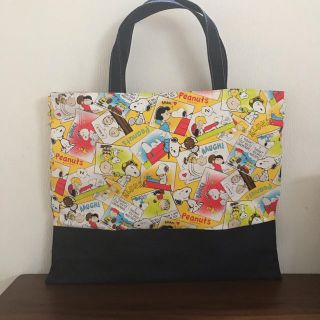 SALE♡SNOOPYの生地で作成しましたレッスンバックです(バッグ/レッスンバッグ)