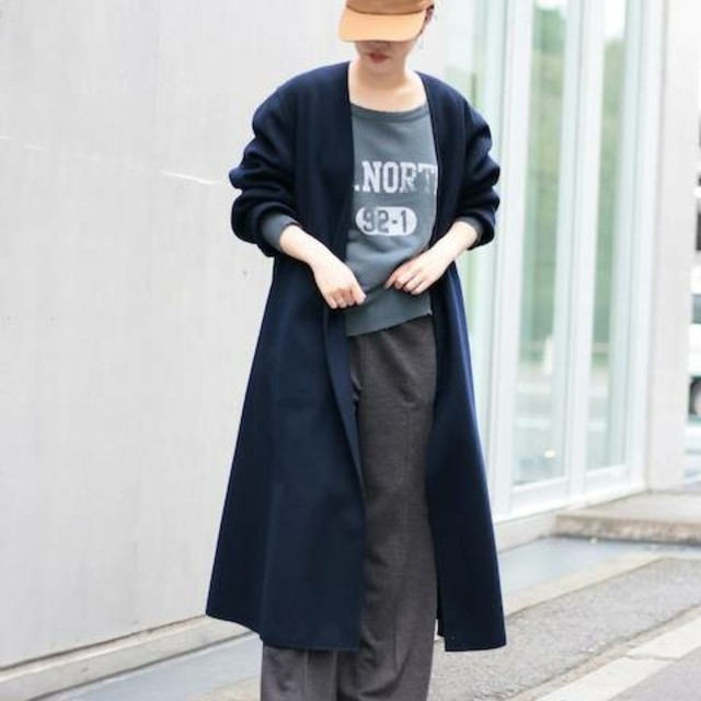 Plageハミルトン ノーカラーコート Plageハミルトン ノーカラーコート