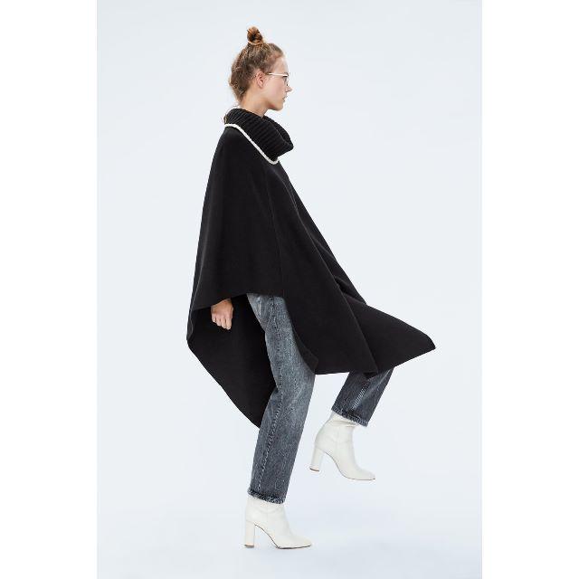 JULIUS - 新品ZARAボリュームハイネックニットポンチョS JULIUS - 新品ZARAボリュームハイネックニットポンチョS
