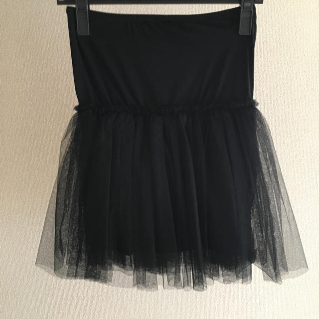 【同梱不可】 - b. agnes アニエスのチュールスカート ブラックスカート新品　入学卒業ニーズ  ミニスカート