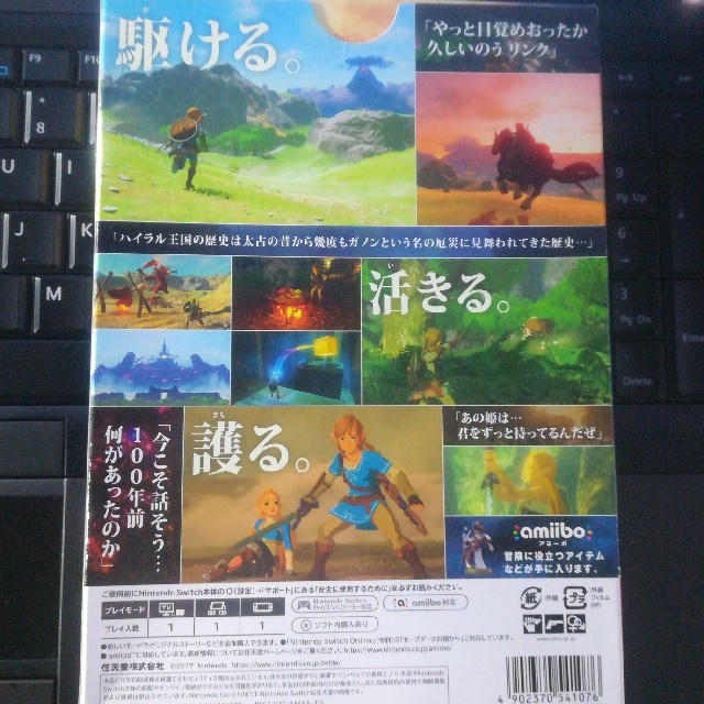 Nintendo Switch(ニンテンドースイッチ)のゼルダの伝説 ブレスオブザワイルド 限定ガイドブック付 美品 SWITCH エンタメ/ホビーのゲームソフト/ゲーム機本体(携帯用ゲームソフト)の商品写真