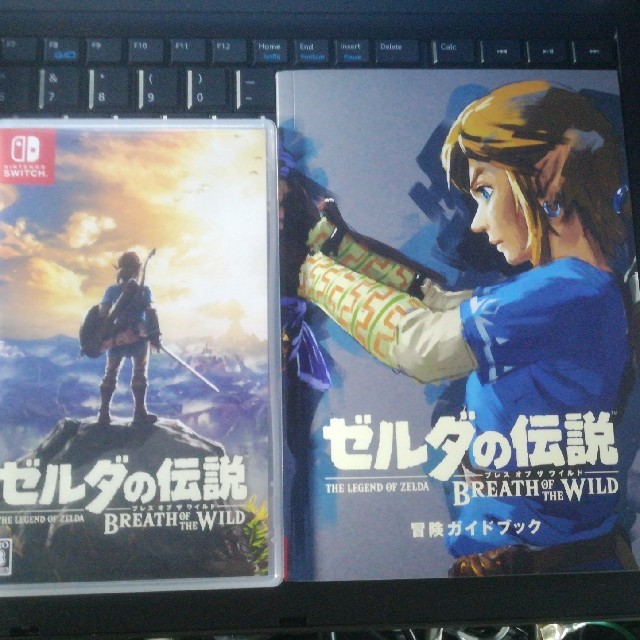 Nintendo Switch(ニンテンドースイッチ)のゼルダの伝説 ブレスオブザワイルド 限定ガイドブック付 美品 SWITCH エンタメ/ホビーのゲームソフト/ゲーム機本体(携帯用ゲームソフト)の商品写真