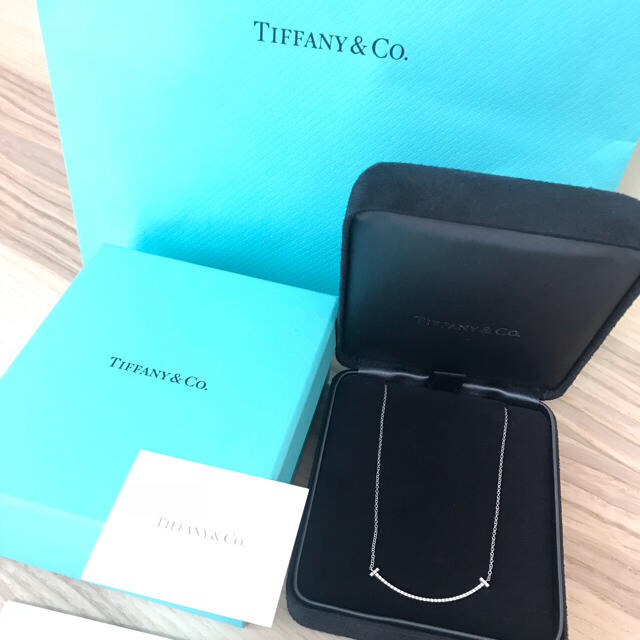 Tiffany&Co. ティファニー スマイル ダイヤ ネックレス WG