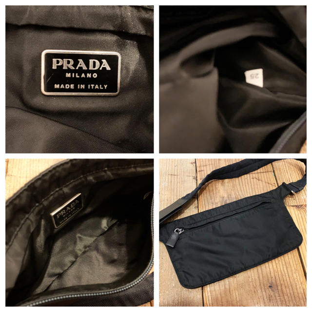 PRADA(プラダ)の728S様専用 正規☆プラダ ボディバッグ ウエストポーチ サコッシュ 黒 レディースのバッグ(ボディバッグ/ウエストポーチ)の商品写真