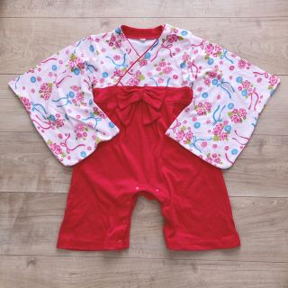 Poyo様専用 袴 ロンパース 90(和服/着物)