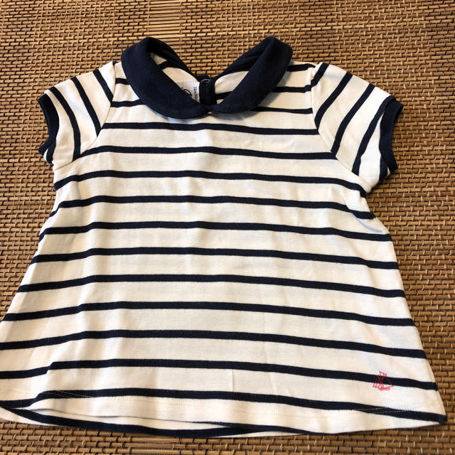 PETIT BATEAU(プチバトー)のプチバトー☆襟付きトップス24M キッズ/ベビー/マタニティのベビー服(~85cm)(シャツ/カットソー)の商品写真