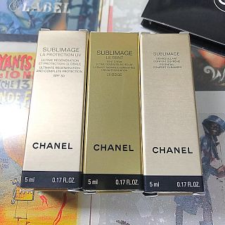 シャネル(CHANEL)の♡ CHANEL 【試供品】サブリマージュ3点セット(おまけ付) ♡(サンプル/トライアルキット)