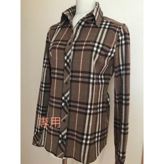 バーバリーブルーレーベル(BURBERRY BLUE LABEL)のバーバリーブルーレーベル  ネルシャツ 38(シャツ/ブラウス(長袖/七分))