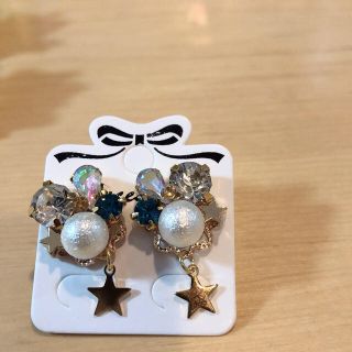 ビジューピアス 星.クリスタル系(ピアス)