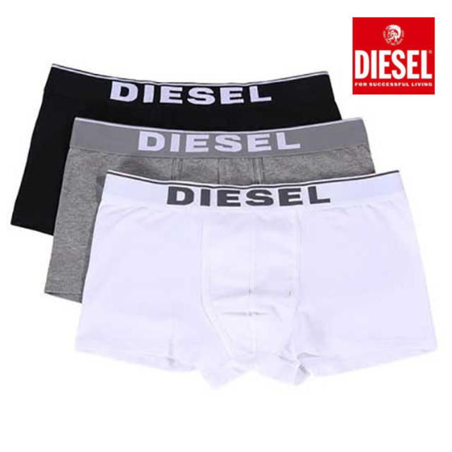 DIESEL(ディーゼル)の新品正規品◆DIESELディーゼル◆ボクサーパンツ◆3パック◆Sサイズ メンズのアンダーウェア(ボクサーパンツ)の商品写真