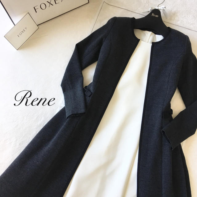 René - 極美品♡Rene ルネ Wジップ ワンピース コートの通販 by mimi's shop｜ルネならラクマ