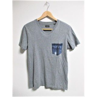 ディーゼル(DIESEL)の☆DIESEL ディーゼル デニムポケット VネックＴシャツ/メンズ/XS(Tシャツ/カットソー(半袖/袖なし))