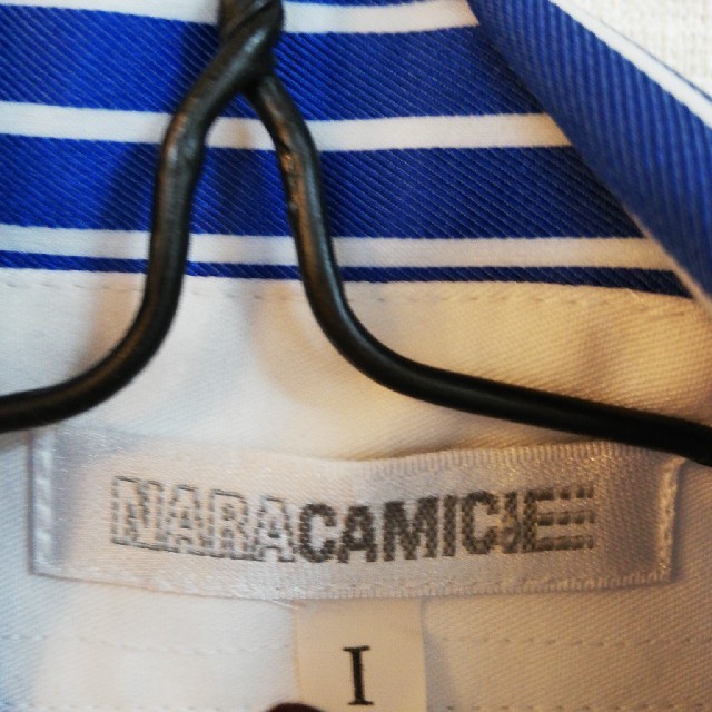 NARACAMICIE(ナラカミーチェ)のNARA  CAMICIE  ストライプシャツＳ レディースのトップス(シャツ/ブラウス(半袖/袖なし))の商品写真