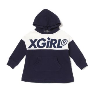 エックスガールステージス(X-girl Stages)の専用 XGS 130 スウェットワンピ ネイビー(ワンピース)