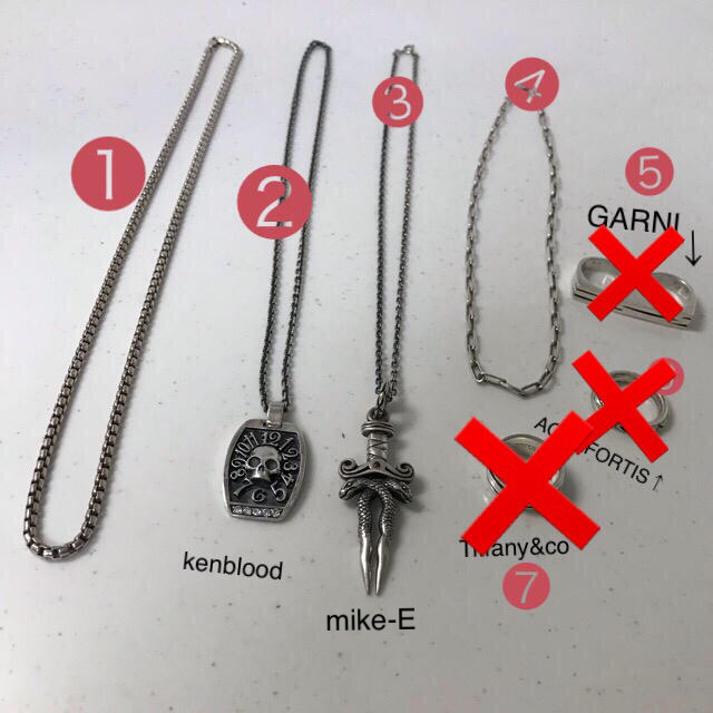 KENBLOOD(ケンブラッド)のシルバーアクセサリー セット kenblood mike-E レディースのアクセサリー(ネックレス)の商品写真