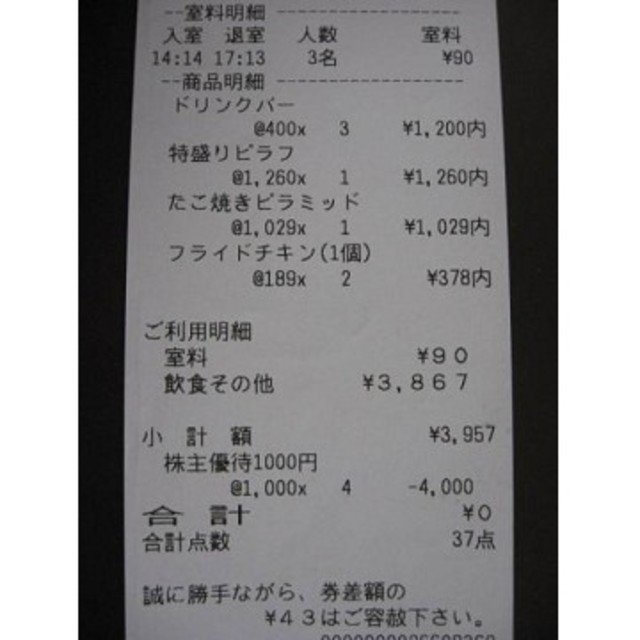 コシダカ 株主優待 10,000円分 カラオケ まねきねこ ワンカラ まねきの湯