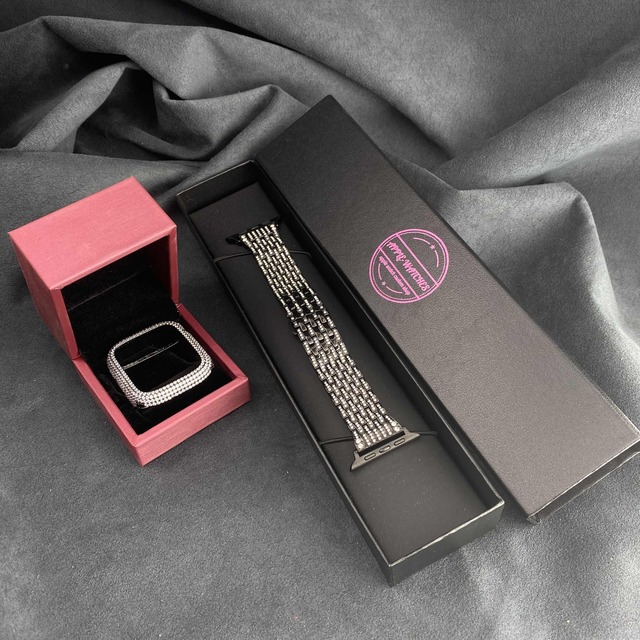 Apple Watch - 黒キラキラ☆ 鬼キラキラ☆アップルウォッチcz Apple Watch - 黒キラキラ☆ 鬼キラキラ☆アップルウォッチcz