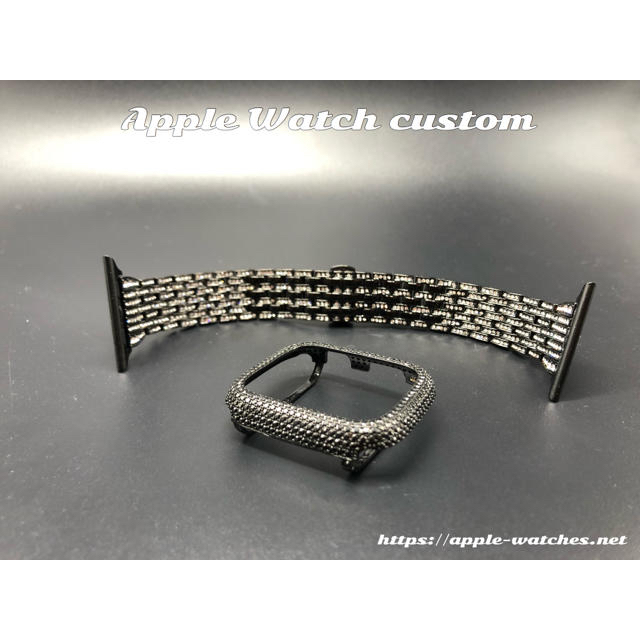 Apple Watch - 黒キラキラ☆ 鬼キラキラ☆アップルウォッチcz Apple Watch - 黒キラキラ☆ 鬼キラキラ☆アップルウォッチcz