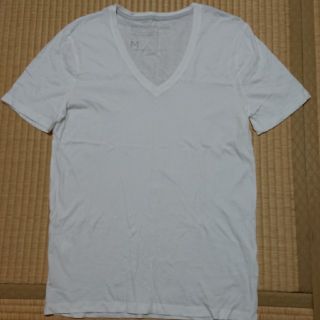 バナナリパブリック(Banana Republic)の美品  バナナ・リパブリック  白ティーシャツ メンズMサイズ(Tシャツ/カットソー(半袖/袖なし))