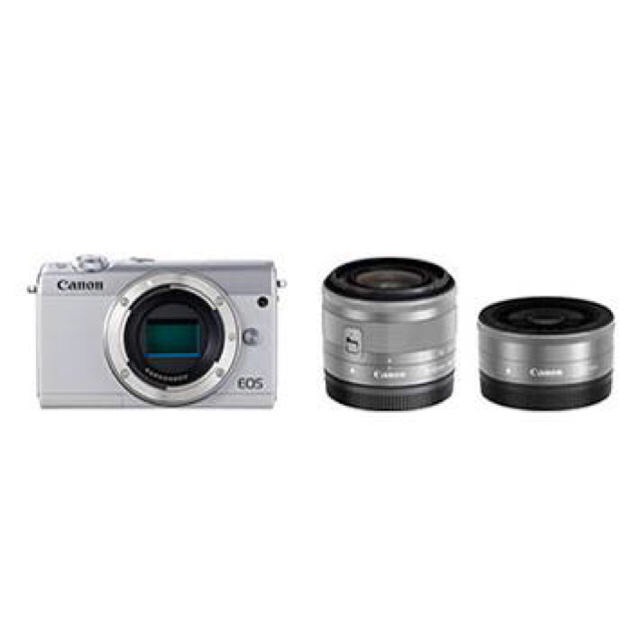 Canon Canon EOS M100 ダブルレンズキッドの通販 by たぴー's shop｜キヤノンならラクマ - ミラーレス一眼 特価超特価