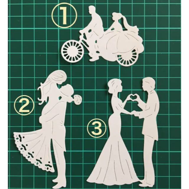 国内正規□ ◇オーダー用◇ダイカット ウェディング 結婚式 シルエット