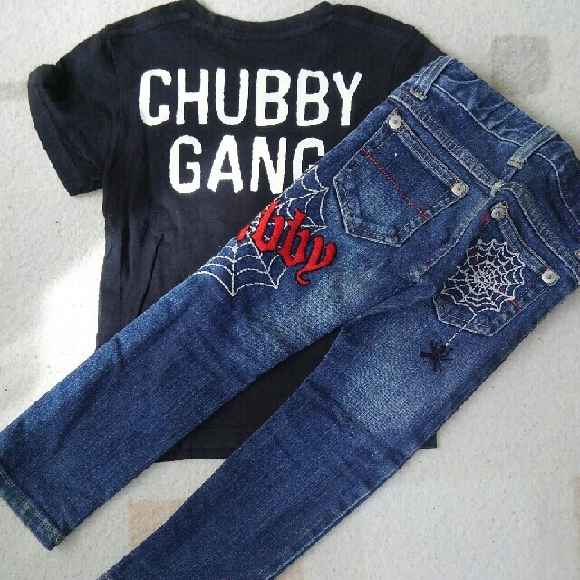 CHUBBYGANG(チャビーギャング)のCHUBBYGANG  2点セット110㎝&100㎝ キッズ/ベビー/マタニティのキッズ服男の子用(90cm~)(Tシャツ/カットソー)の商品写真